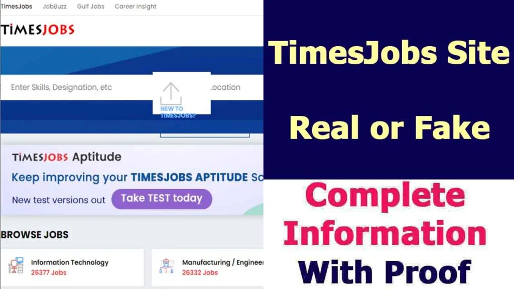 TimesJobs Site Real or Fake
